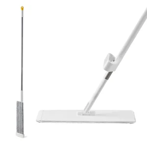 Absorbent Flat Squeeze Mop Cleaner Microfiber Hands Free Self wringing Flat Mop Cleaning Floor for Home