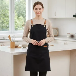 Accept Customized Logo Water resistant Adult Washable Canvas Cotton Gardening Apron with Pockets