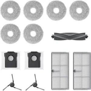 Accessories Kit Fit for Dreame X40 Ultra Robot Vacuum Parts Main Brush Roller Spin Brush Mop Cloth Hepa Filter Dust Bag