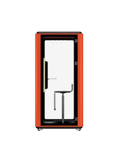 Acoustic Office Pods One Person Working Studying Phone Booths Soundproof Greenhouse with Compact Laminate Furniture