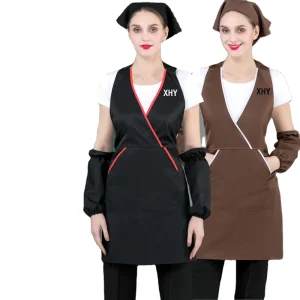 Adjustable Apron Pocket Cooking Work Kitchen and Waiter Apron Wear and Stain Resistant Fashion Apron