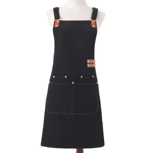 Adjustable Fashion Garden Waterproof Canvas Restaurant Cafe Chef Unisex Women Men’s Apron