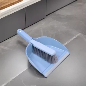 Adjustable Handle Broom And Dustpan Set For Comfortable Use And Effective Sweeping Of All Floor Surfaces