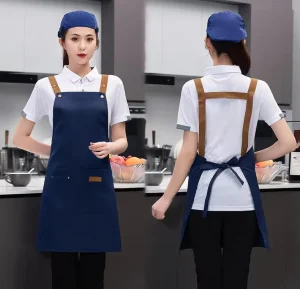Adjustable High Quality Custom Kitchen Apron Quality Women’s Uniforms for Hotels and Restaurants