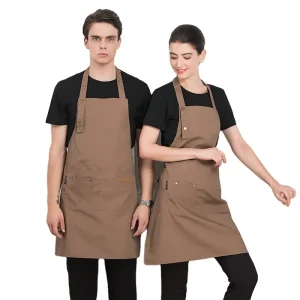Adjustable Kitchen Cooking Food Apron Custom Logo Cotton Polyester Stripe for Men Women for Party Dishwasher Garden Bib Chef