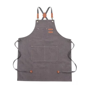 Adjustable Sleeveless Kitchen Apron for Restaurant Craft Garden BBQ Reusable