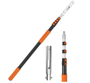 Adjustable Telescopic Pool Cleaning Pole Lightweight Aluminum Pole for Attaching Nets and Brushes