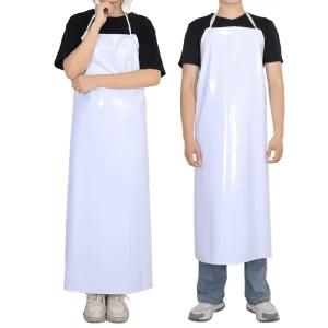 Adjustable Waterproof Apron PVC Apron Rubber Apron Acid and Alkali Resistant to Chemical Corrosion for Kitchen Food Processing