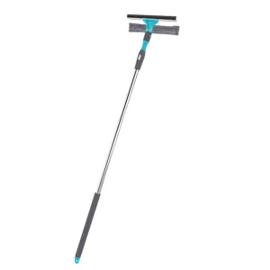 Adjustable Window Clean Long Handle Double Sided Telescopic Squeegee for Window Cleaning Rubber