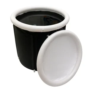 Adult Use Household Large Extra High Folding Bath Bucket with Lid Portable Foldable Bathtub