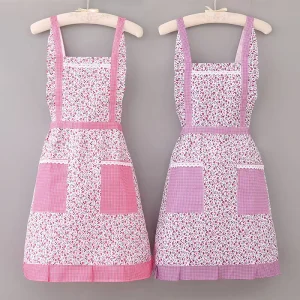 Adult Women Sexy Aprons Kitchen Chef Apron Adjustable Cooking Apron with Pockets
