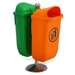 All Colour Available Outdoor 50 Litre Wall Mount Plastic Waste Bin