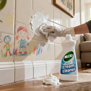 All In One Cream Cleaner Paste for Tile Sink Faucet and Appliance Tough Surfaces Deep Cleaning Without Hard Scrubbing
