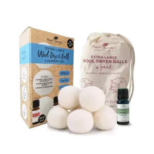 All-In-One Laundry Solution with Wool Dryer Balls for Dry Cleaning