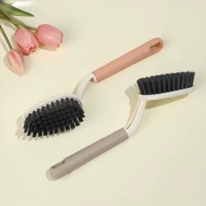 All Purpose Bathroom Cleaning Brush Hard Bristle Scrubber for Tiles Floors and Windows Long Handle