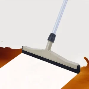 All Purpose Floor Squeegee Telescopic Scraper Retractable Silicone Shower Squeegee Floor Wipers Black Stainless Steel