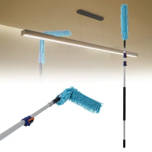 All-in-One Flexible Cleaning Mop Foldable Duster for Ceiling Fans Corners and Easy Housework