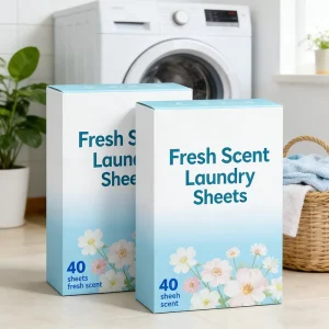 All in One Laundry Sheets for Sensitive Skin Laundry Detergent Sheets for Clothes Cleaning Care