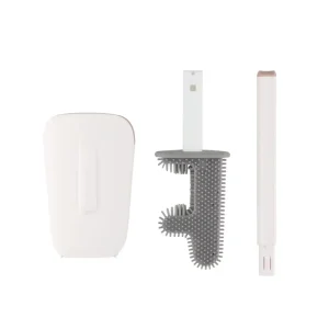 All purpose Multi direction Long Handle TPR Toilet Washing Brush Soft Bristles Drain Base Including Adhesive Bathroom Cleaning