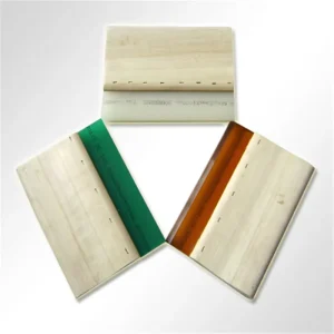 Aluminium Alloy Wooden Handle Squeegee Rubber for Screen Printing