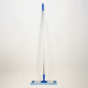 Aluminum Flat Dust Mop with Microfiber Cover Adjustable Long Handle Dust Push Mop for Hotel Property Commercial Cleaning