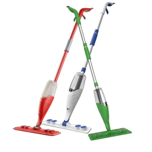 Aluminum Rectangle Floor Spray Mop Wet Dry Flat Mop with Double sided Microfiber Mop Pad Available