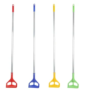 Aluminum Steel Iron Eco friendly Mop Handle with Four Side Wringing and >10Kg Load Bearing