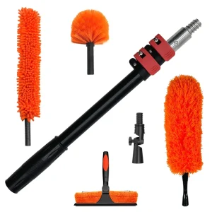 Aluminum Telescopic Extension Pole for Cleaning Tool Made in China with Dusting Duster Household Tooling 1200mm