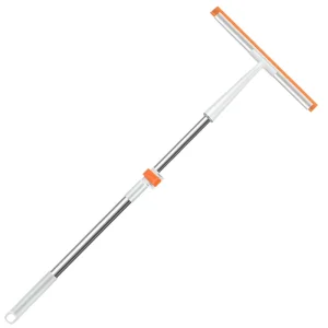 Aluminum Telescopic Window Squeegee 180 Swivel 2 in 1 Household Cleaner