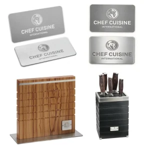 Aluminum and Stainless Steel Etched Engraved Metal Nameplate