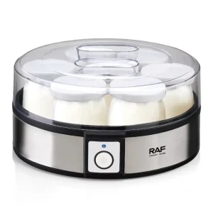 American Standard 20W Yogurt Maker with Temperature Control and 7 Glass Cups PTC Heating