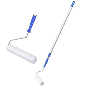 American Style Cage Type Iron Bracket Galvanized Rust Proof Lint Roller Brush with Matching Handle Made in China