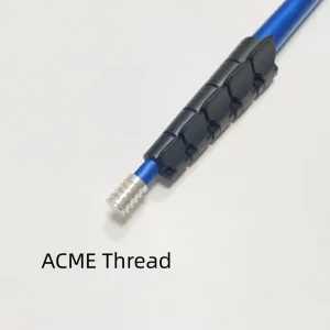 Anodized Blue Telescopic Aluminum Pole with Acme Thread Connect Flip Lock TENNIS CAMERA MOUNT Support Pole Cleaning Handle