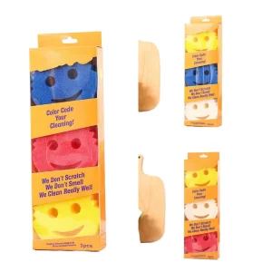 Anti Grease Dish Cleaning Sponge with High Absorption Quick Dry Easy Rinse Design for Kitchen Countertop and Tableware Care