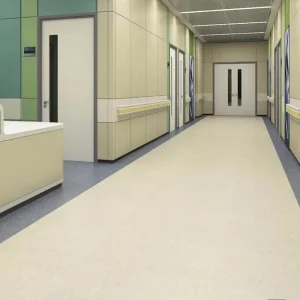 Anti Skid Wet Surface Eco Material Anti Bacterial Vinyl Flooring for Community Health Service Center