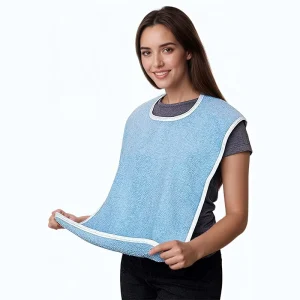 Anti-stain Multi-use Elderly Saliva Towel Meal Bib Hemiplegia Eating Apron Adult Neck Cover Nursing 3D Leak Prevention
