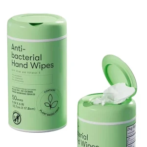 Antibacterial Disinfecting Hand Wipes Canister Packing