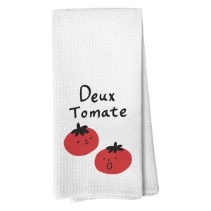 Antimicrobial Quick dry Microfiber Woven Waffle Kitchen Glass Towel Set Detailing Tea Towel