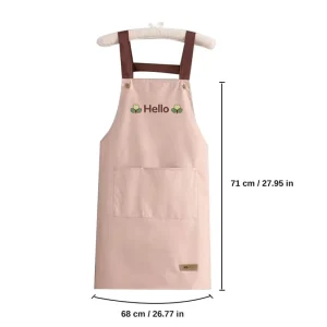 Apron Custom Logo Women Men Milk Tea Shop Kitchen Oil proof Fashionable Work Clothes Kitchen Apron