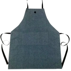 Apron Customized Cooking Logo Waiter Apron Women Custom Logo Cotton Salon Barber Work Waitress Cotton Polyester Kitchen Apron