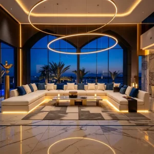 Arabic Majlis U-Shaped Sofa, Big Size, Customizable