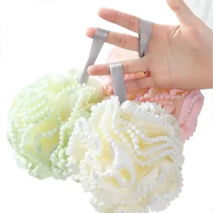 Assorted Colors Bath Sponge Shower Mesh Exfoliating Loofah Household Cleaning Tools & Accessories Bath Ball