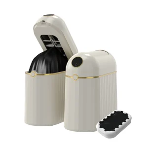 Automatic Sensor Smart Toilet Bin 10L Capacity Open Top Waste Recycle Bin IPX4 Waterproof for Bathroom Kitchen Hotel