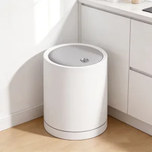 Automatic Trash Bin with Lid Leak-Proof Waste Bin for Office Bedroom Kitchen