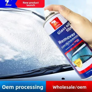 Automotive Glass Oil Film Remover Foaming Cleaner Strong Detergent Aromatic Antibacterial Formula