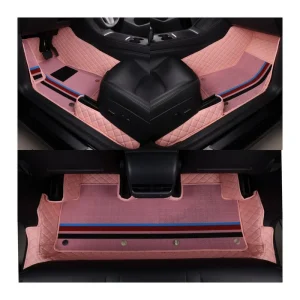 Automotive Interior Car Foot Mat 5D Luxury Leather Special Double Layer E90 E91 F30 G20 G21 Car Floor Mats