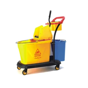 B-46 30L Single Mop Wringer Trolley PP Plastic Cleaning Bucket with Custom Logo Down-Press Water Mop Bucket