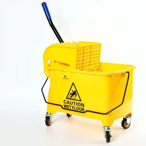 BEAO UP-060 20L Wringer Industrial Bucket with Squeezer Plastic Mop Bucket Portable