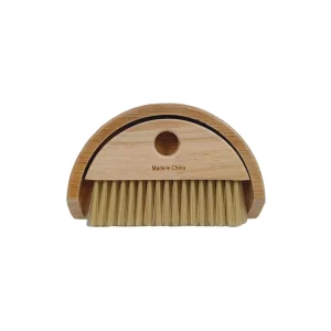 BILLY Eco Friendly Basic Style Dustpan Brush Set Bamboo Handle Medium Bristles for Desk Cleaning Wood Dustpan PET Broom Head