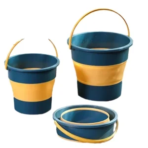 BKT02 Multifunctional Folding Bucket Portable Thickened Collapsible Water Container for Fishing Car Washing and Household Use